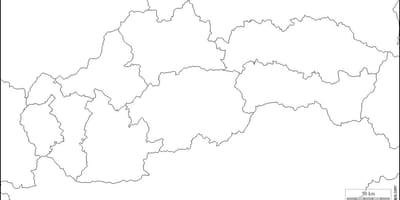 Slovakya haritası boş 