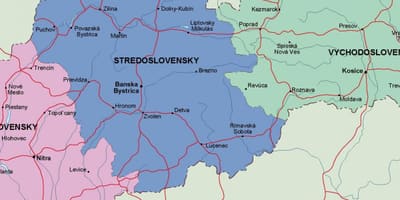 Slovakya haritası siyasi